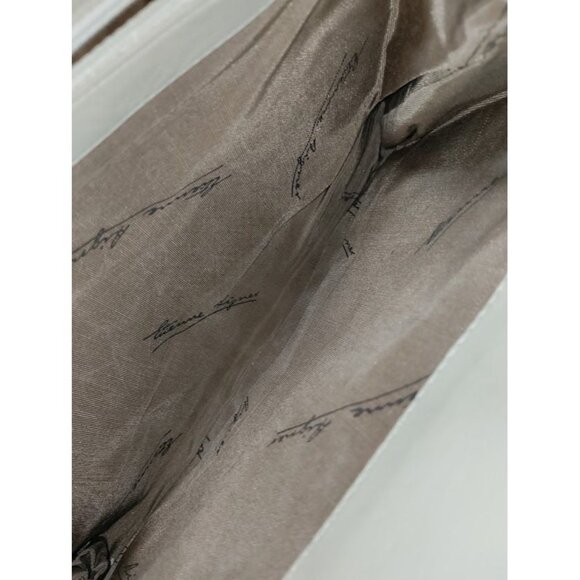 Etienne Aigner Vintage 80s Signature Crossbody Strap Shoulder Clutch Bag White - Picture 12 of 14